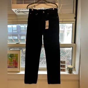 Zara mid rise relaxed fit jeans